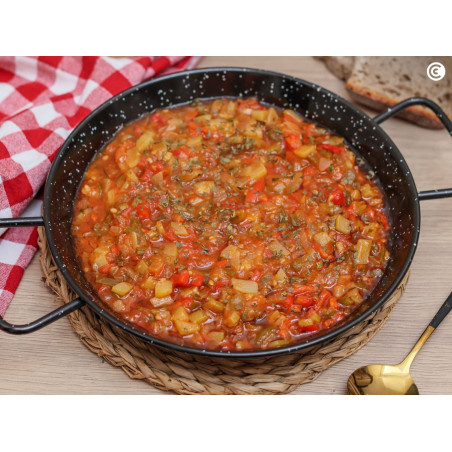 Pisto-de-verduras-carne-marinada